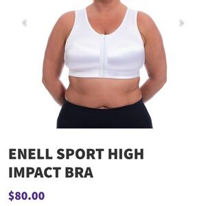 White Sport High Impact Bra ENELL 4